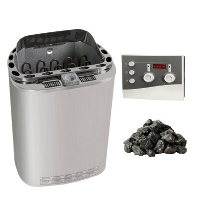 Saunaofen Set Scandia Next Bio Combi 9 kW + Combi Saunasteuerung K3 Next