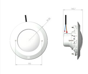 Blende für Standard PAR56 Scheinwerfer Sand RAL1015