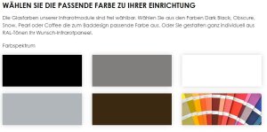 Infrarotpaneel Malaga für den Wohnbereich