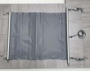 Pool Rollschutz Stangenabdeckung "SBB-ExtraTop" Anthrazit 3,00 x 6,00 m [Abdeckungsgröße: 3,50 x 6,50 m]