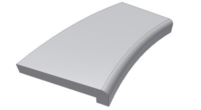 Beckenrandstein Athen Radienstein