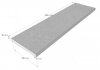 Beckenrandstein Naturstein Modena Gerade 1.000 x 290 x 30 mm Travertin Kashmir Cream