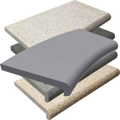 Beckenrandstein Granit Napoli Radienstein Nasenstein