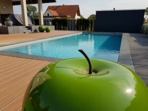 Beckenrandstein Naturstein Kiruna Gerade 600x300x30 mm