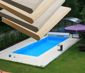 Beckenrandstein Sparta Rechteckiges Komplettset