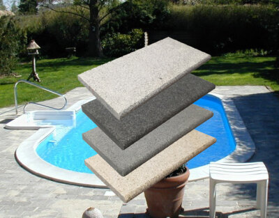 Aktion Beckenrandstein Naturstein Kiruna Ovales Komplettset