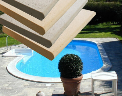 Beckenrandstein Sparta Ovales Komplettset