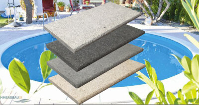 Aktion Beckenrandstein SET Granit Napoli Rundbecken Nasensteine