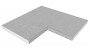 Beckenrandstein Naturstein Modena Ecke 90&deg; Travertin Shadow Grey