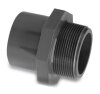 PVC Übergangsmuffe 25/32 mm x 1" AG (Klebemuffe Innen/Außen x Gewinde)