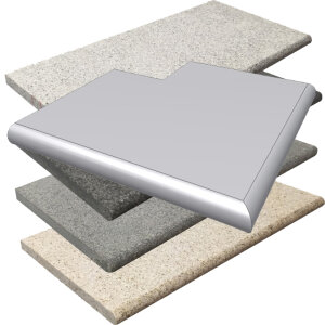 Beckenrandstein Naturstein Kiruna Aussennecke 90°