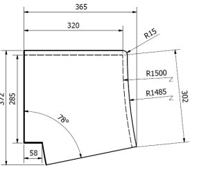 Beckenrandstein Naturstein Kiruna Aussenecke Röm....