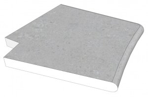 Beckenrandstein Naturstein Kiruna Aussenecke Röm. Treppe R 1,50 m. - L.