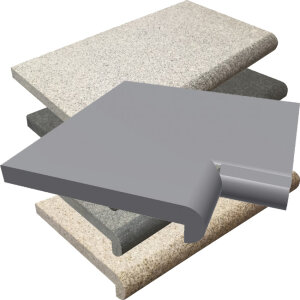 Beckenrandstein Granit Napoli Innenecke 90° Nasenstein