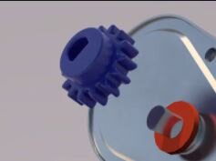 Speck Zahnrad blau  für BADU Omnitronic