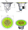 Astral Bodenablauf Ø 290 mm für Betonbecken ohne Folie komplett Entwässerung möglich