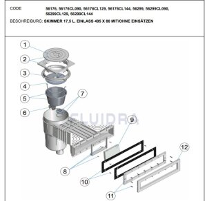 Astral kompl. Flanschsatz mit Schrauben für...