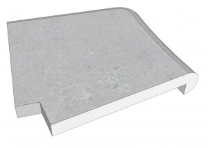 Beckenrandstein Granit Napoli Aussenecke Röm. Treppe...