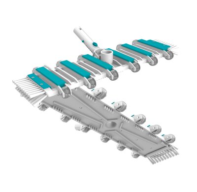 Bayrol Bodensauger-Kopfteil mit 12 Rollen