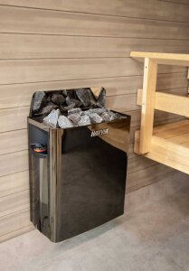 Harvia Saunaofen The Wall Black Edition integrierte Steuerung