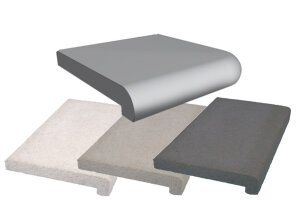 Beckenrandstein Nevada L-Stein Außenecke 90° R5 cm