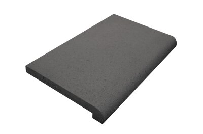 Beckenrandstein Nevada L-Stein Gerade 500 mm x 300 mm x 35 mm Anthrazit Schwarz