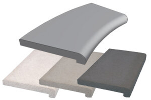 Beckenrandstein Nevada L-Stein Radiusstein