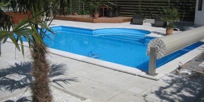 Beckenrandstein Nevada L-Stein 8-förmiges Becken Komplettset