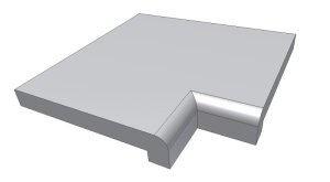 Beckenrandstein Nevada L-Stein Rechteckiges Becken Komplettset