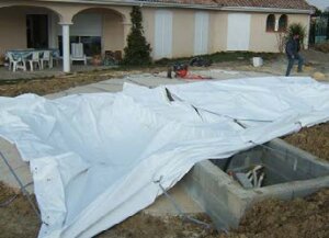 WaluTec Modulareres, aufblasbares Pool Baustellenzelt