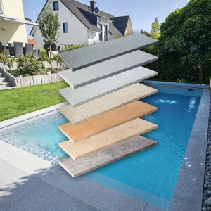 Beckenrandstein Naturstein Modena Rechteckiges Becken...