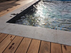 Beckenrandstein Naturstein Modena Rechteckiges Becken Komplettset