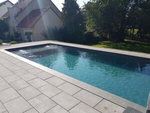 Beckenrandstein Naturstein Modena Rechteckiges Becken Komplettset