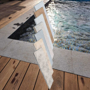 Beckenrandstein Naturstein Modena Rechteckiges Becken...