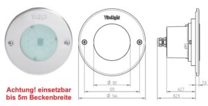 VitaLight 24 VDC POWER LED 3.0 Unterwasserscheinwerfer...
