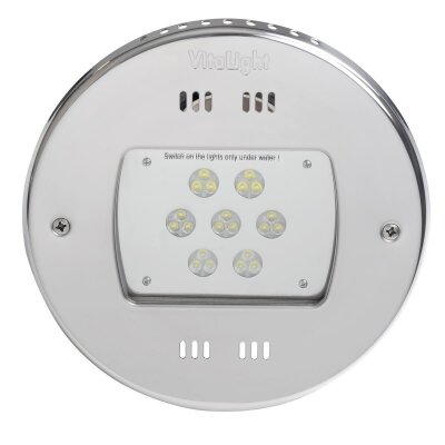 Vitalight Unterwasserscheinwerfer 146mm komplett aus V4A Edelstahl RGB