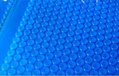 Solarabdeckung Luftpolster Abdeckplane Rechteckbecken 400 µm Energie blau