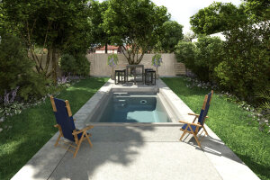 Novacomet Fertigbecken Pico 450 Ceramicline all inclusive sand