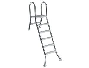 Halbhochbeckenleiter Classic Schwimmbadleiter teileingelassen