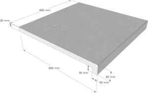 Schwimmbadbau24de Sydney Mountain Grey / Berggrau Becken