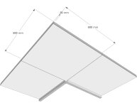 Beckenrandstein Granit L-Stein Natur Sydney Rechteckiges Pool-Komplettset