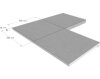 Schwimmbadbau24de Sydney Becken Ecke Baltic light grey / Baltisch Hellgrau