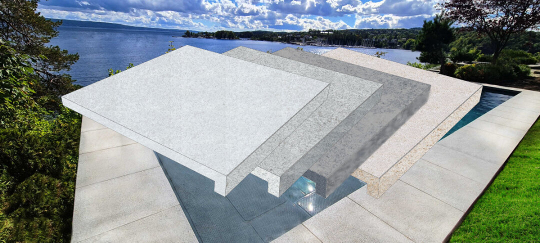 Scandi Roc Beckenrandstein Granit L-Stein Natur Sydney Rechteckiges Pool-Komplettset 3,0 x 6,0 m Soft Sand (329,70 € pro 1 m)