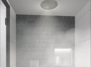 LUX ELEMENTS® Spa-Dusche fünfeckige Grundform 1400 x 1400 x 2200 mm