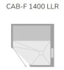 LUX ELEMENTS® Spa-Dusche fünfeckige Grundform 1400 x 1400 x 2200 mm