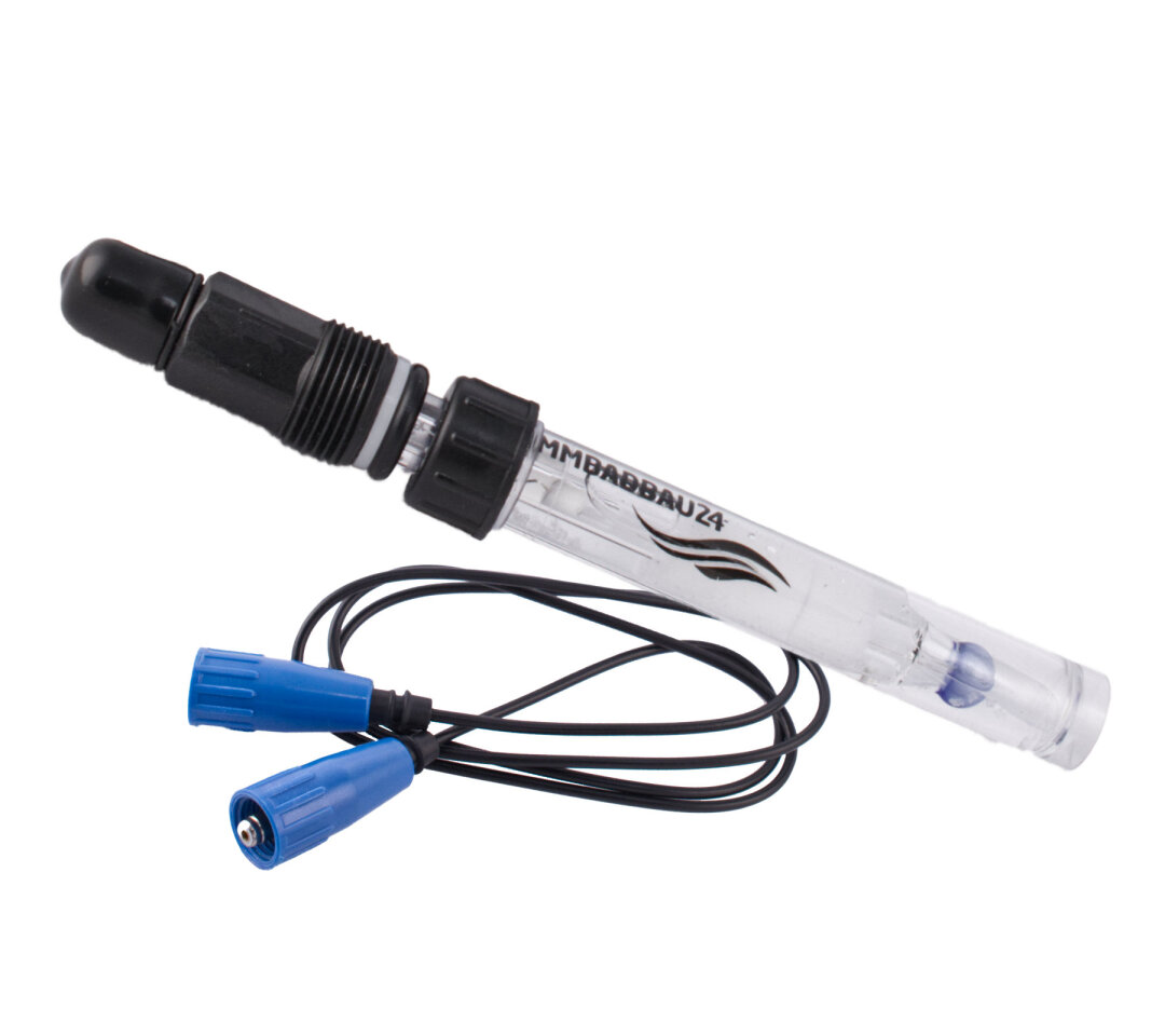 Schwimmbadbau24 Universal pH Sonde Mess Elektrode Glas "SN6" (mit Kabel)