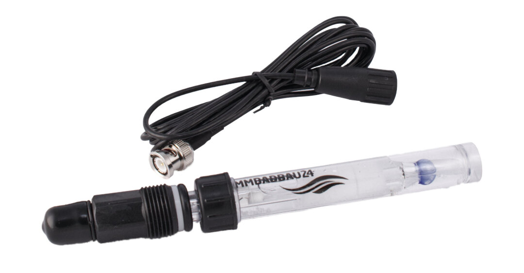 Schwimmbadbau24 Universal pH Sonde Mess Elektrode Glas "BNC" (mit Kabel)