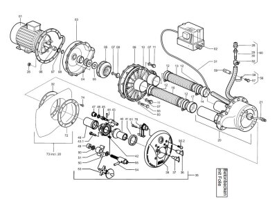 Fluvo Gegenstromanlage C2G Rondo Pneumatikschalter Duckwellenschalter