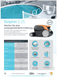 Dolphin E25 Poolroboter mit PVC Bürste B-Ware