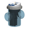 Poolex Turbo Salt - Kompakte Pool-Elektrolyseanlage - Geeignet für alle Filtertypen - Automatische Wartung - Natürliche Wasseraufbereitung - 4 Betriebsmodi - Beckenvolumen 10-80 Kubikmeter